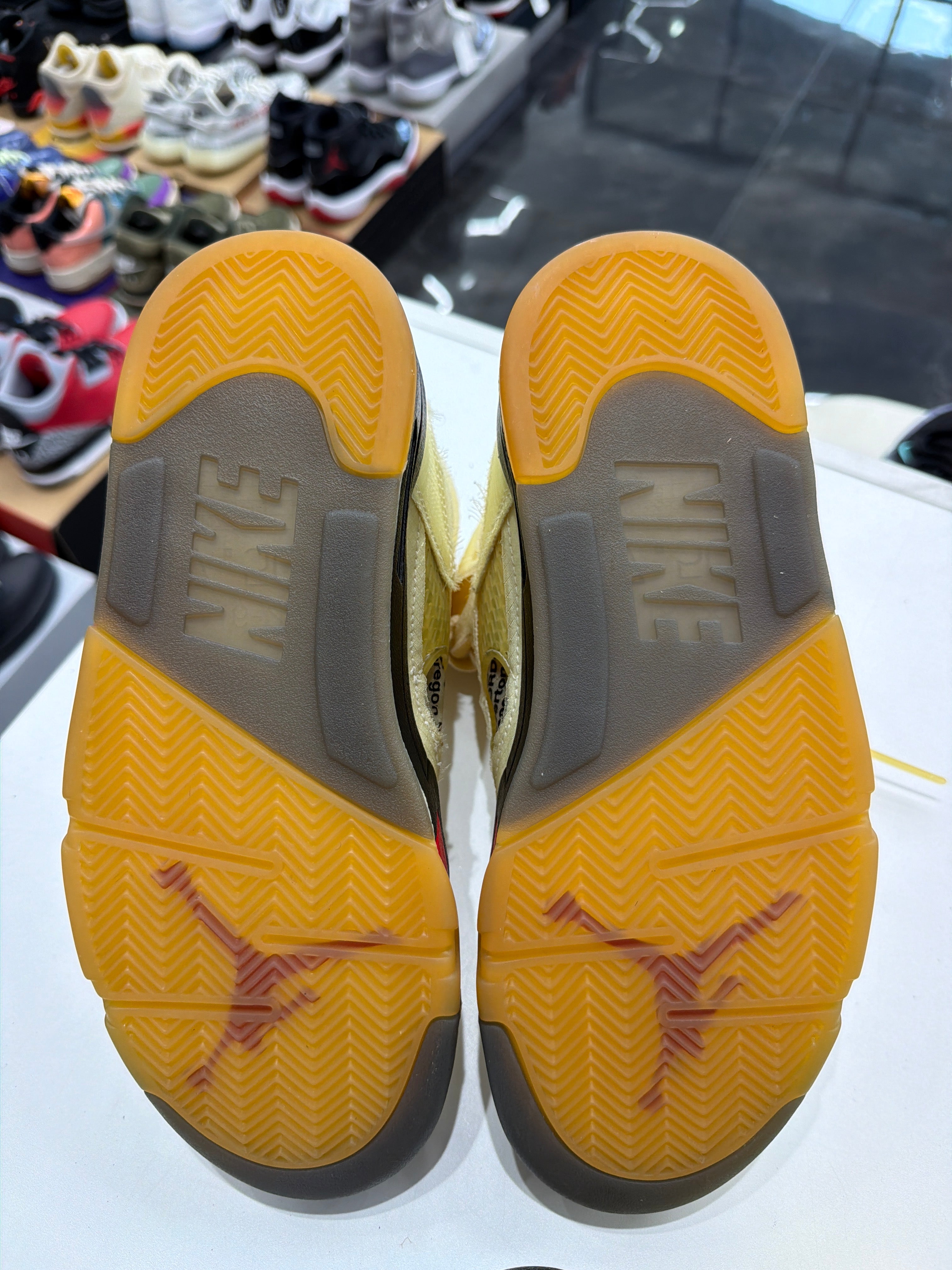 Off-White x Air Jordan 5 Retro 'Sail' (NO BOX)