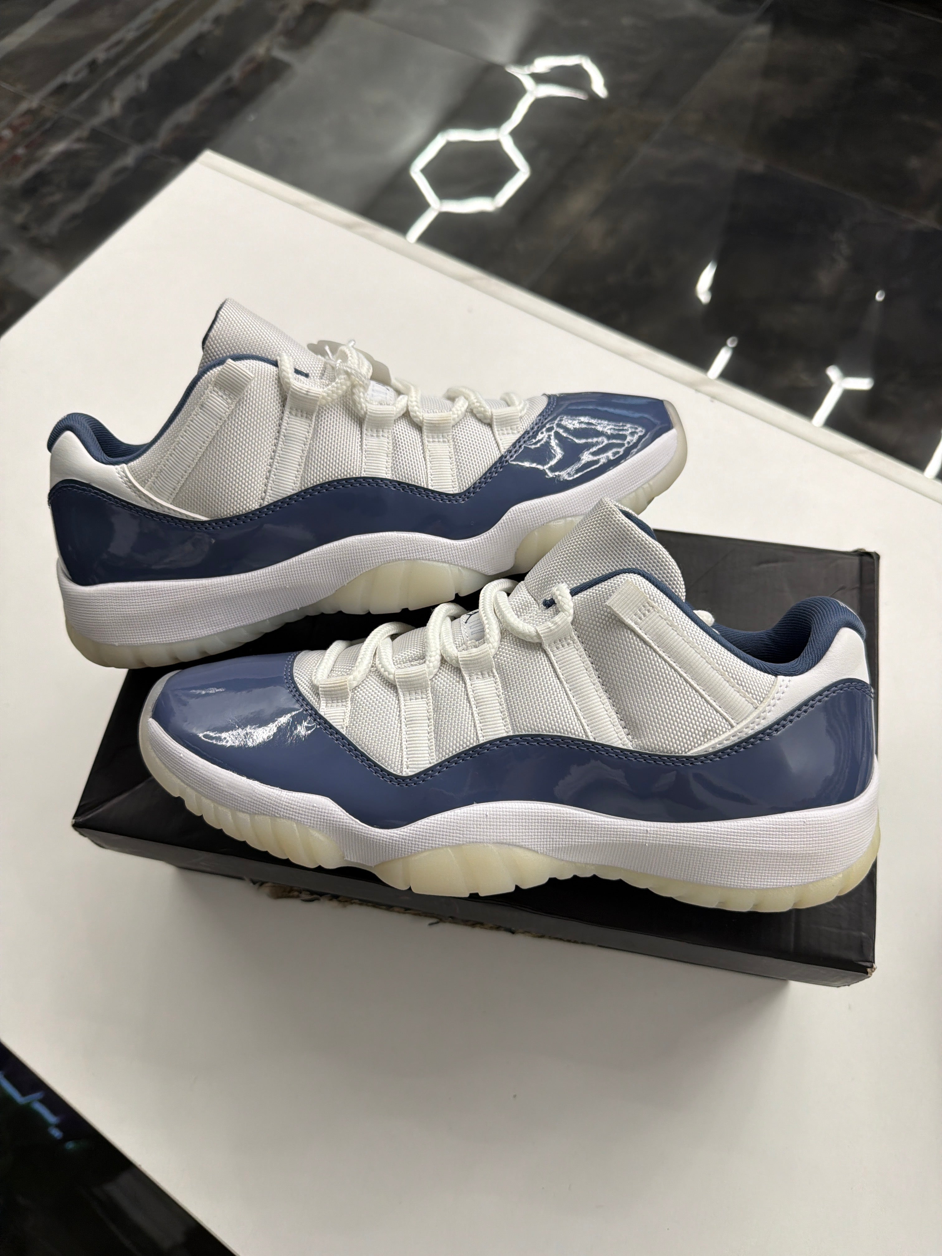 Jordan 11 Retro Low "Diffused Blue" (REPLACEMENT BOX)