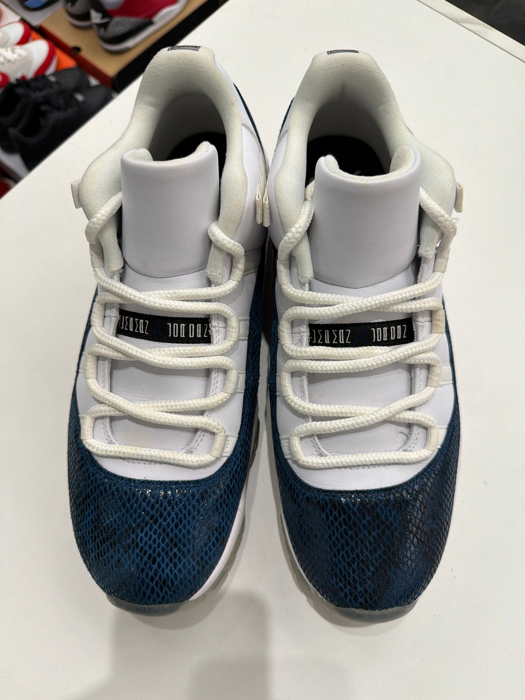 Jordan 11 Retro Low "Navy Snakeskin" (NO BOX)