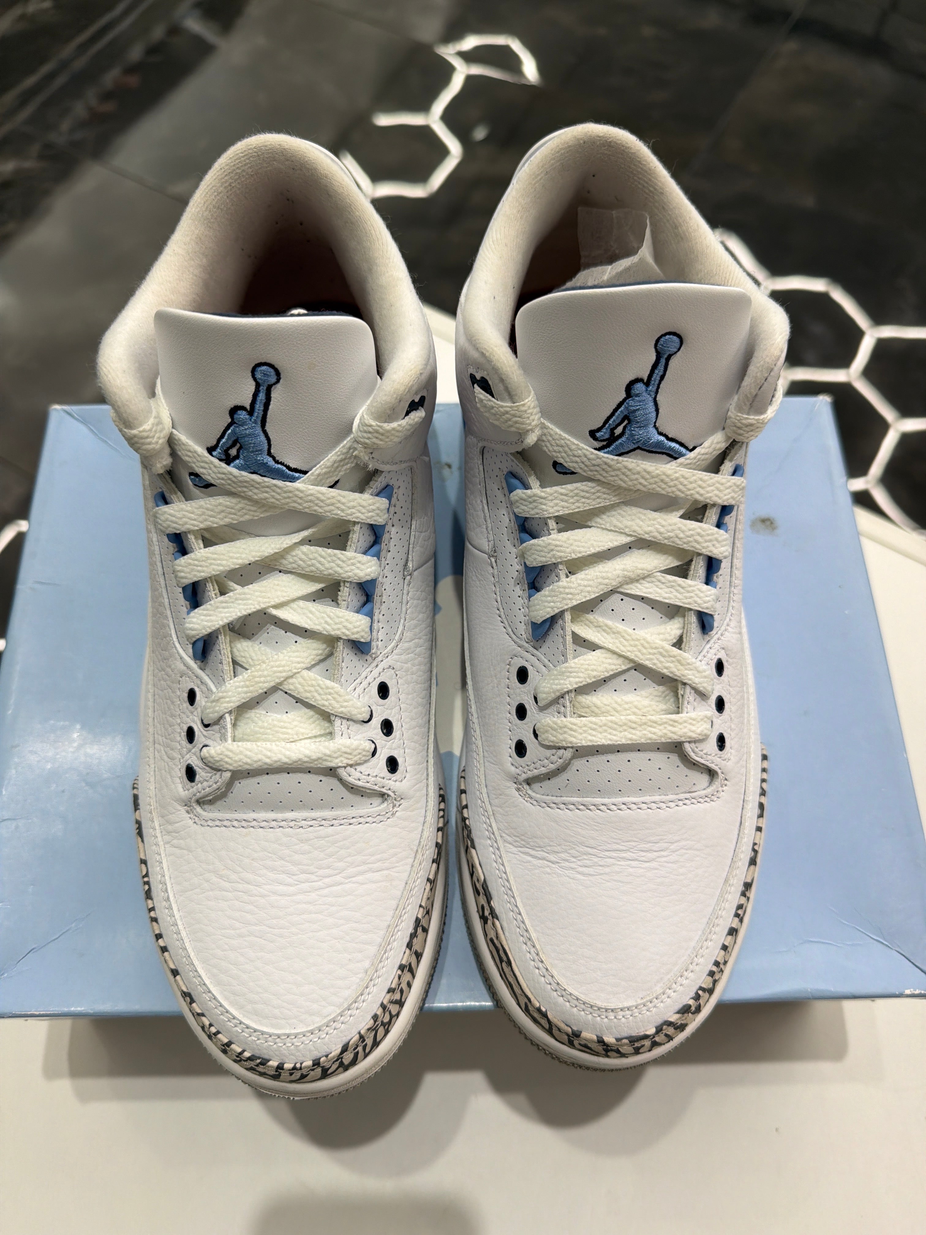 Jordan 3 Retro 'UNC' blue