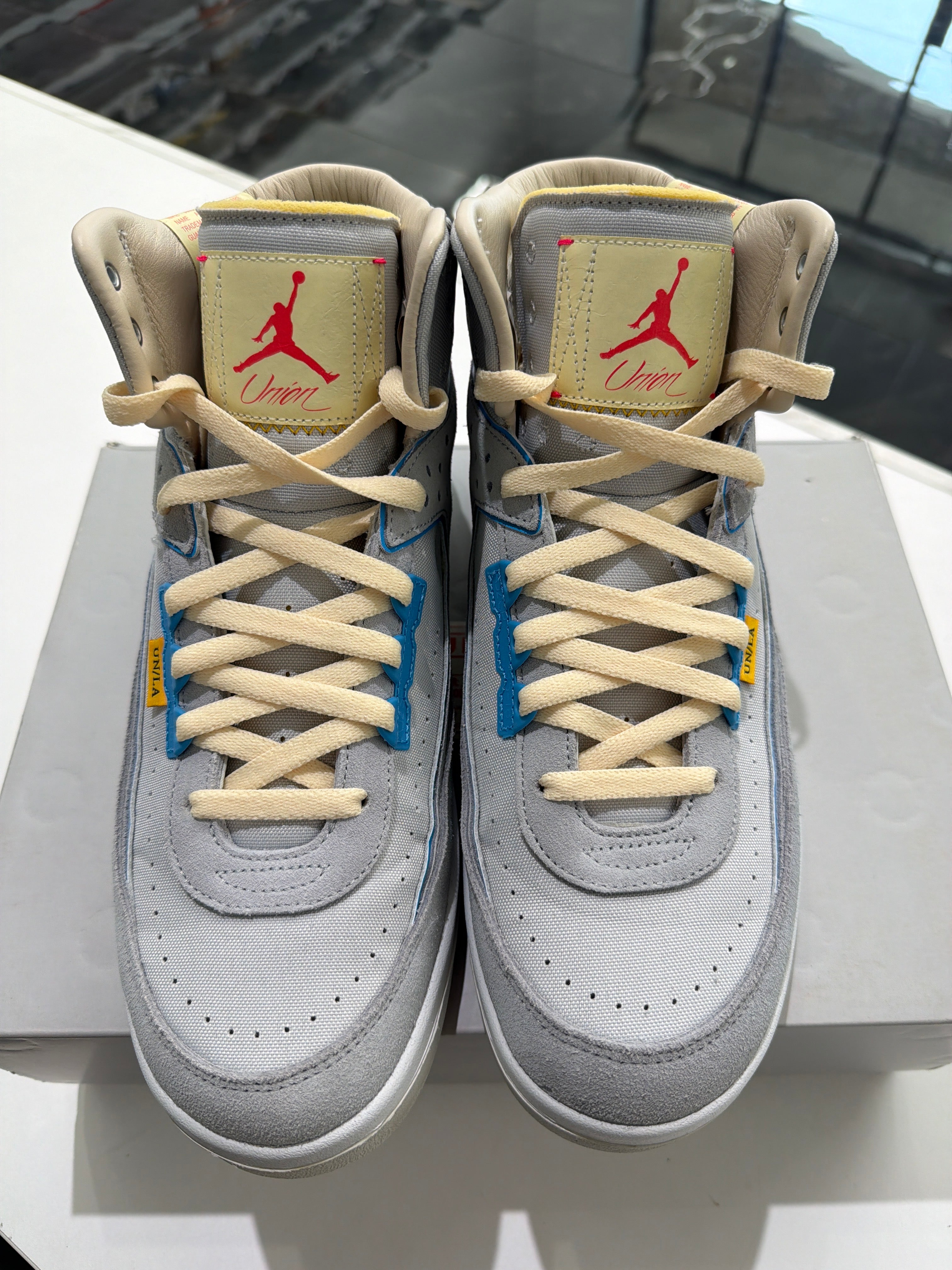 Jordan 2 union grey frog