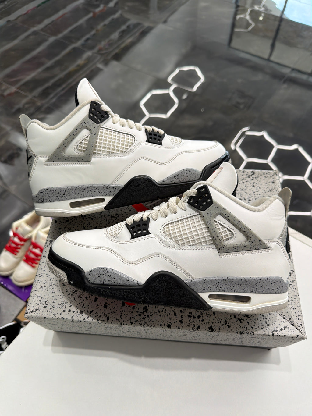 Jordan 4 white cement (REPLACEMENT BOX)