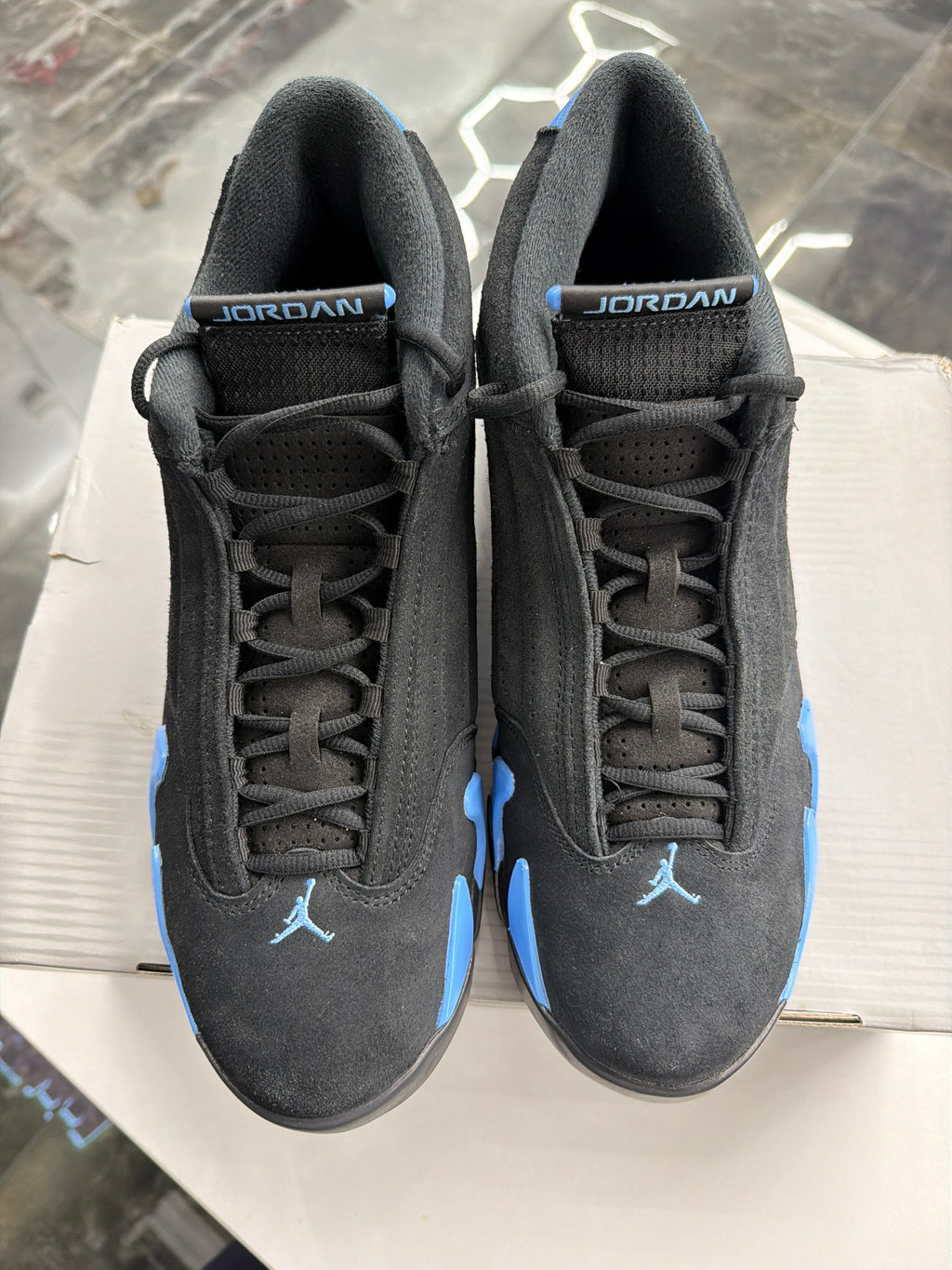 Jordan 14 Retro Black/University Blue