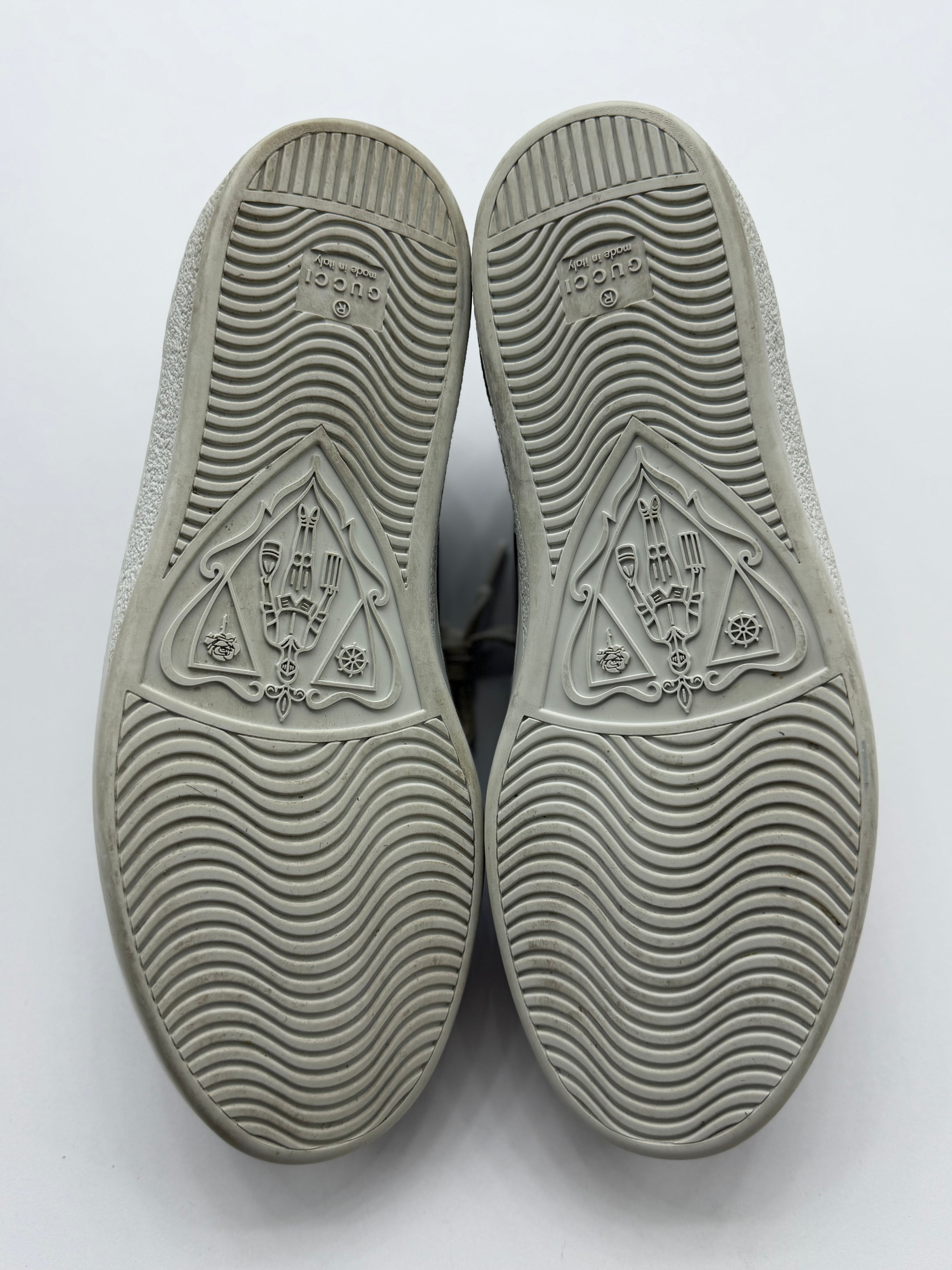 Gucci Ace 'Fake/Not' print GG monogram coated-canvas (NO BOX)