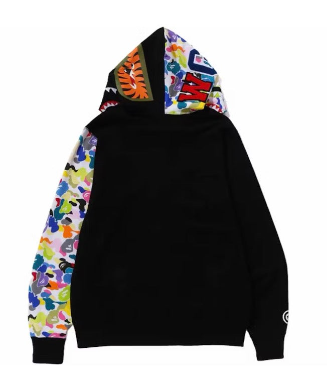 BAPE Multi Camo NYC Logo Shark Full Zip Hoodie