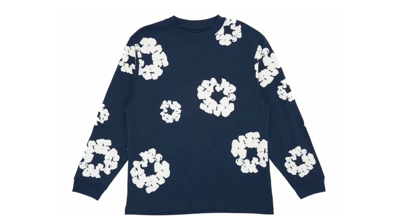 Denim Tears Long Sleeve Cotton Wreath T-shirt