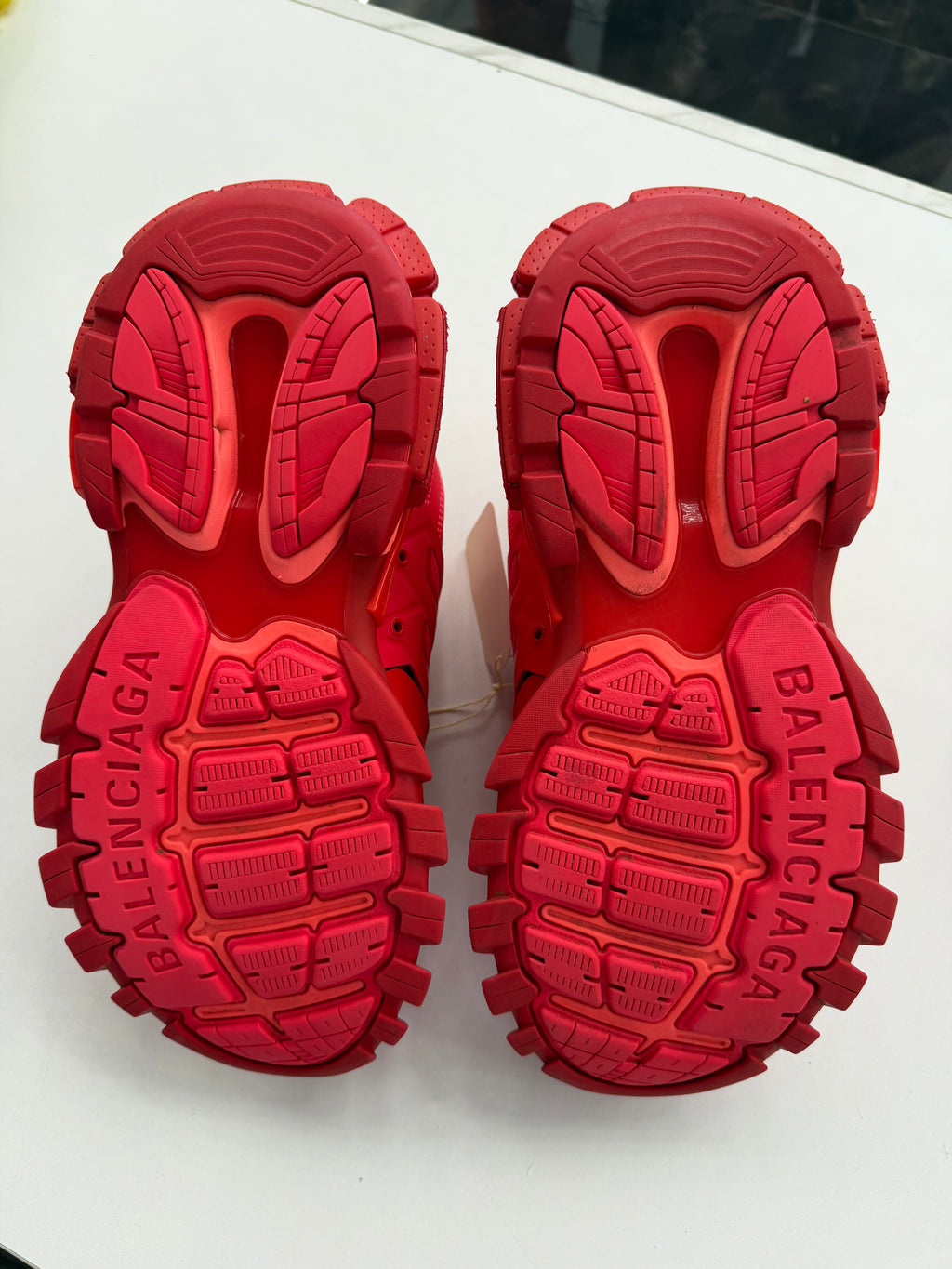 Balenciaga Track Sneakers in a vibrant monochromatic red (NO BOX)