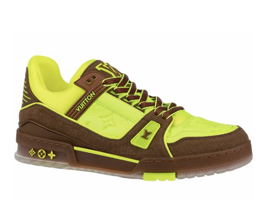 Louis Vuitton Trainer Yellow Brown