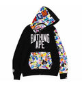 BAPE Multi Camo NYC Logo Shark Full Zip Hoodie