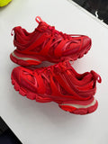 Balenciaga Track Sneakers in a vibrant monochromatic red (NO BOX)