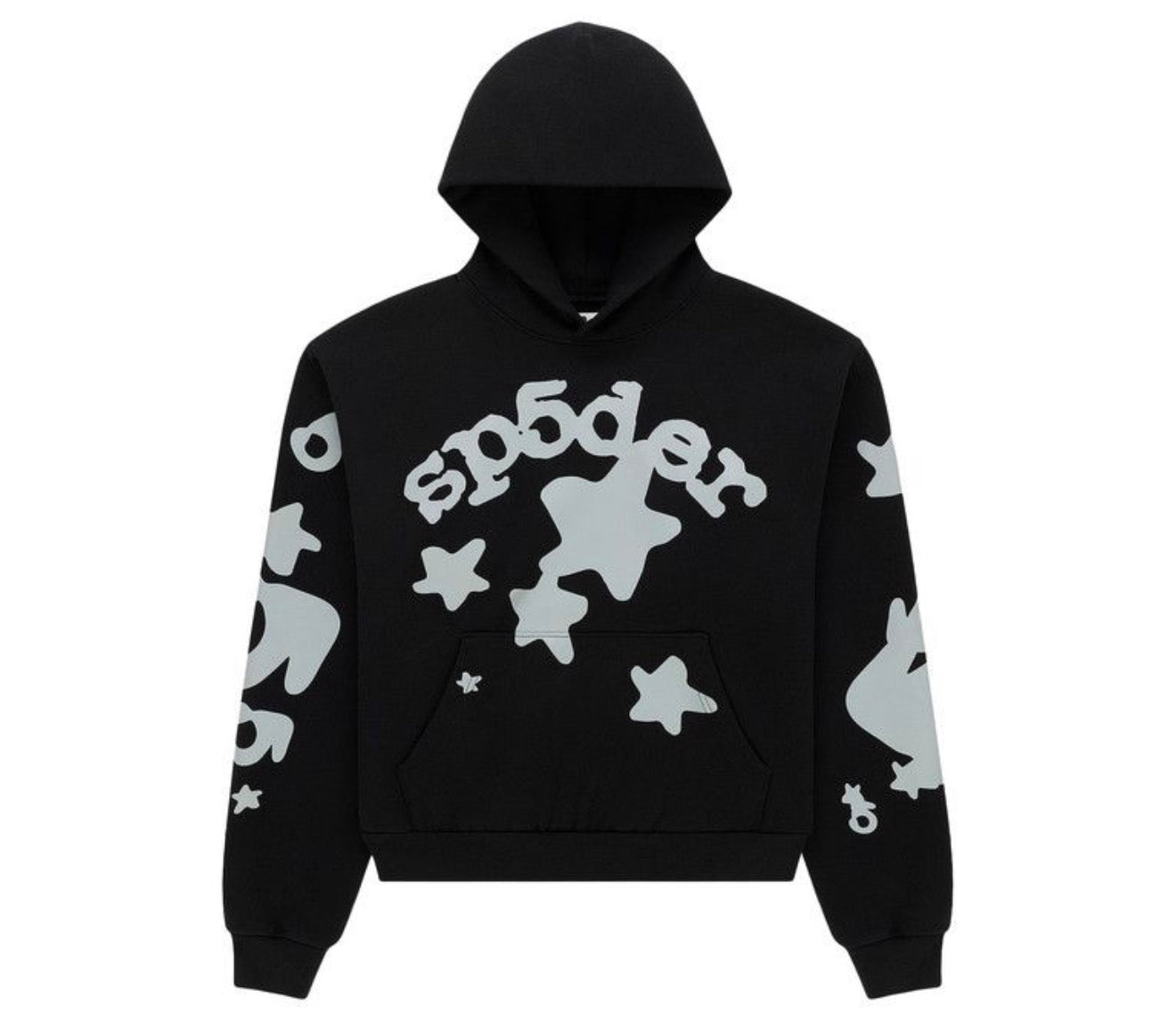 Sp5der Reflective Beluga Hoodie Black