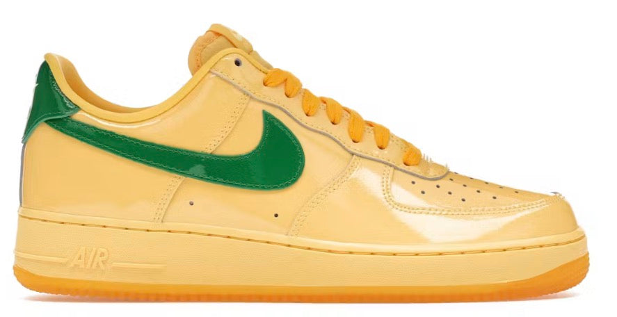 Nike Air Force 1 Low patent Leather topaz Gold Pine green