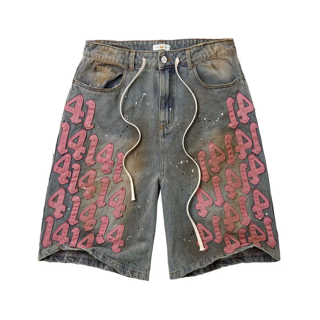 Vale forever skittles denim shorts