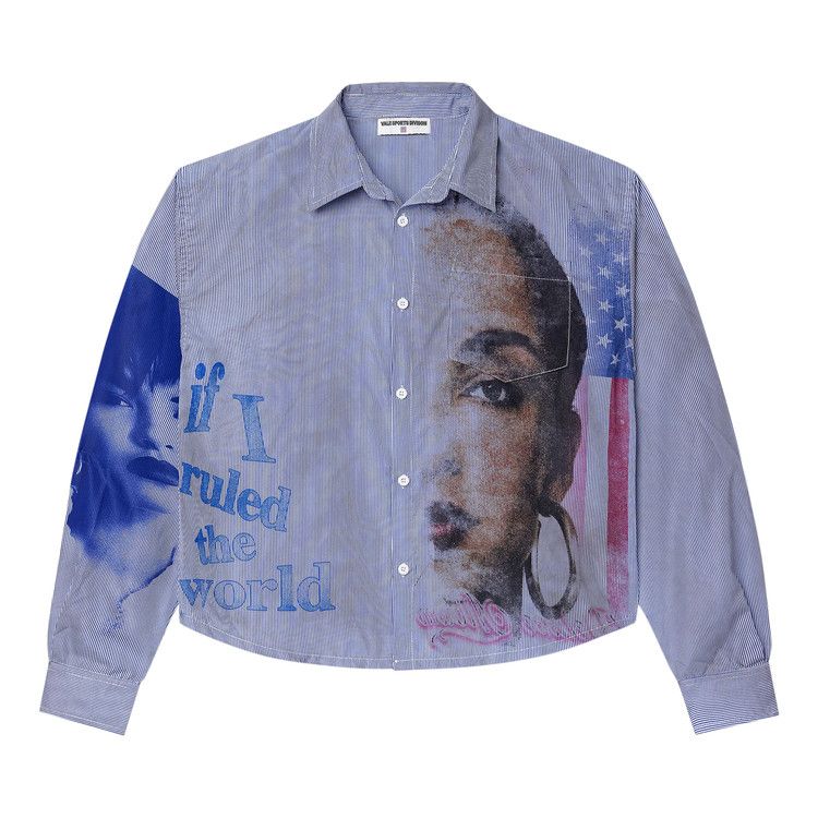 Vale Forever Freedom Button Up Stripped/Blue