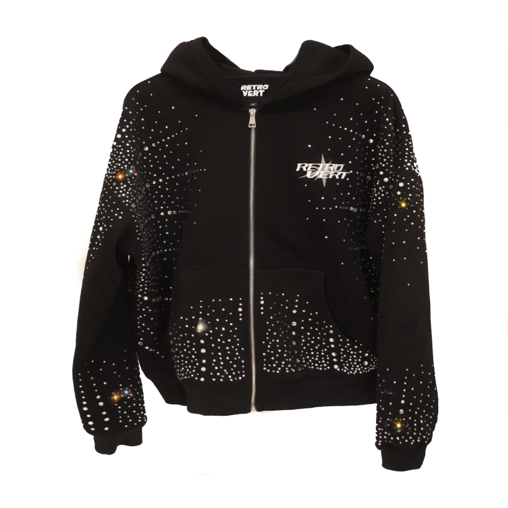 Retrovert Infinity Rhinestone Zip Up