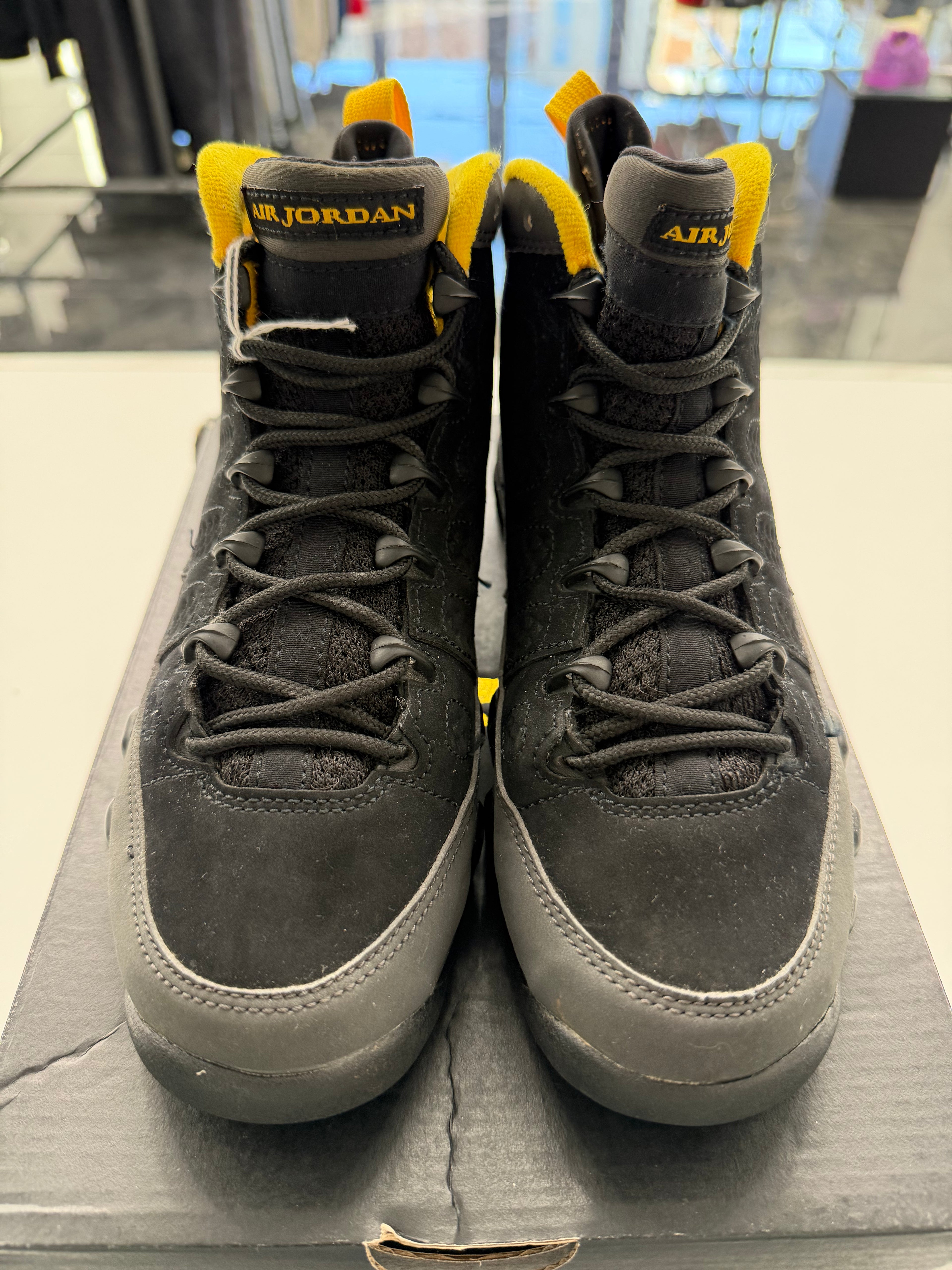 Jordan 9 Retro Dark Charcoal University Gold (REPLACEMENT BOX)