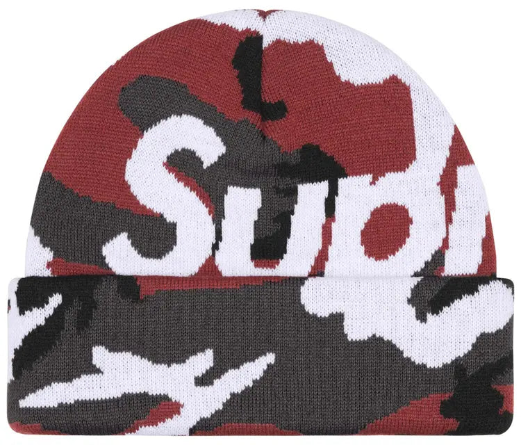 Supreme Camo Big Logo Beanies