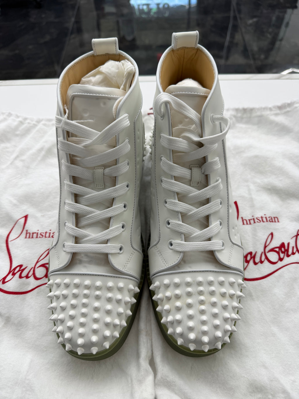 Christian Louboutin Louis Spikes Flat high-top (NO BOX)