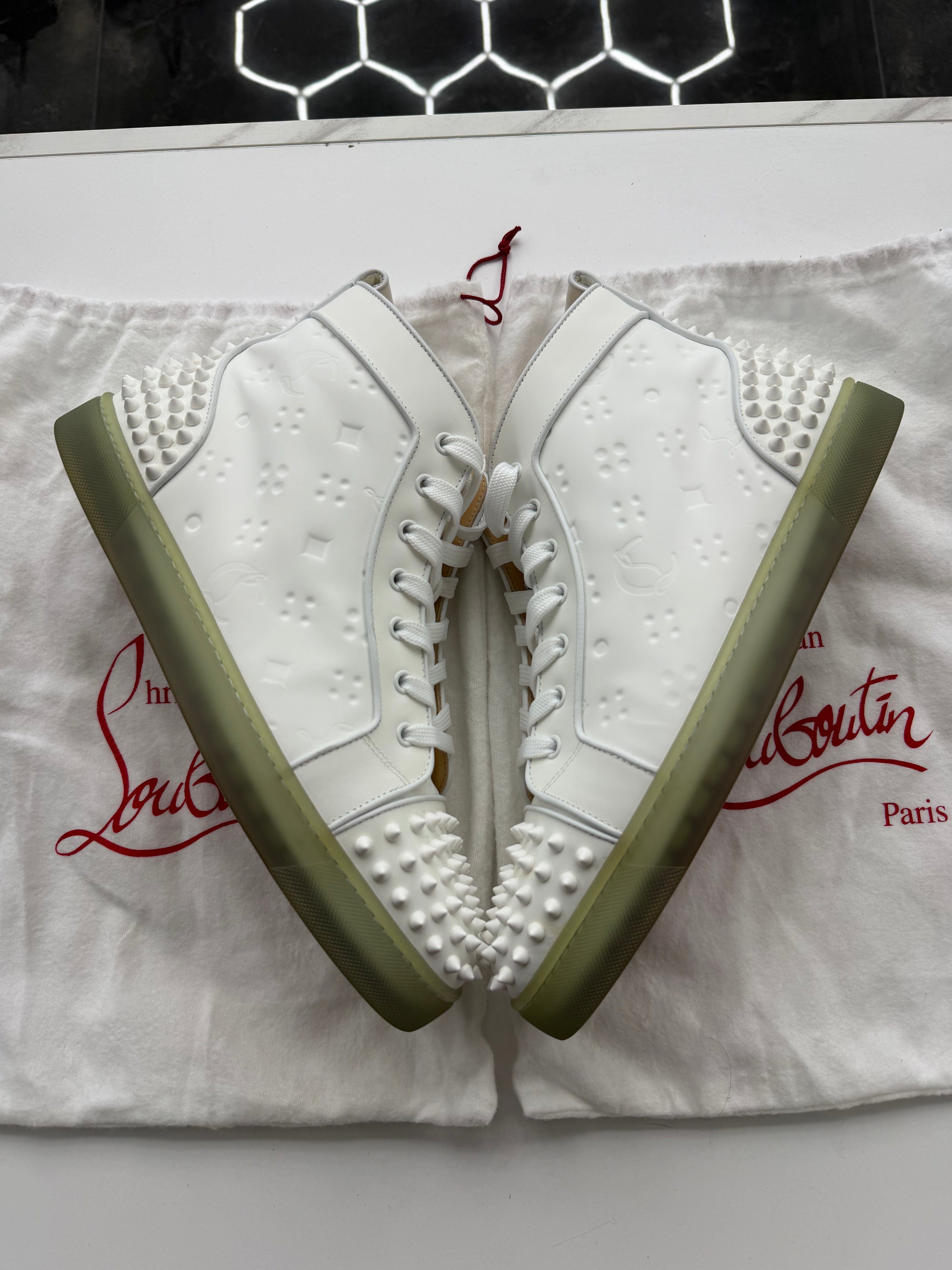 Christian Louboutin Louis Spikes Flat high-top (NO BOX)