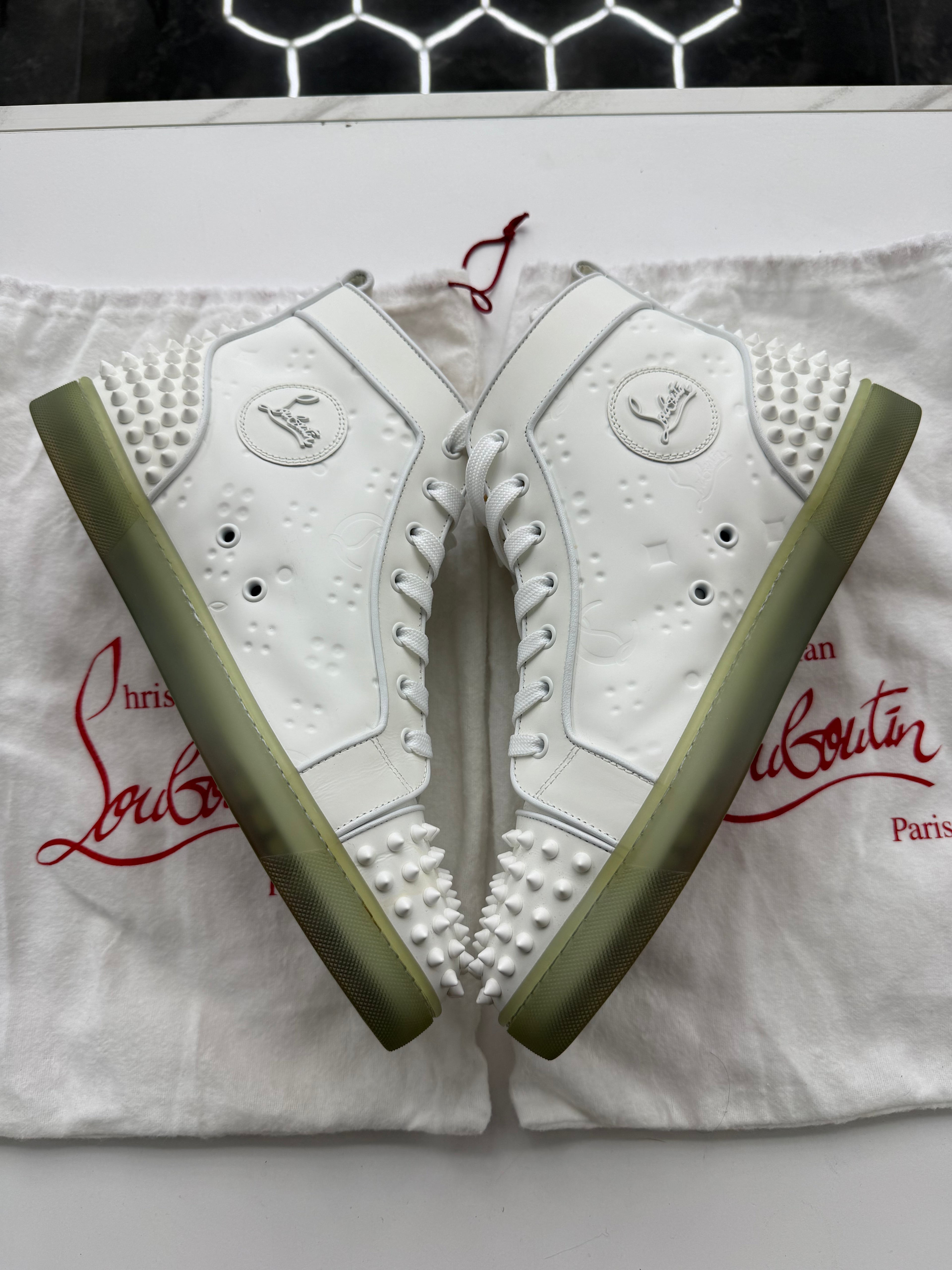 Christian Louboutin Louis Spikes Flat high-top (NO BOX)