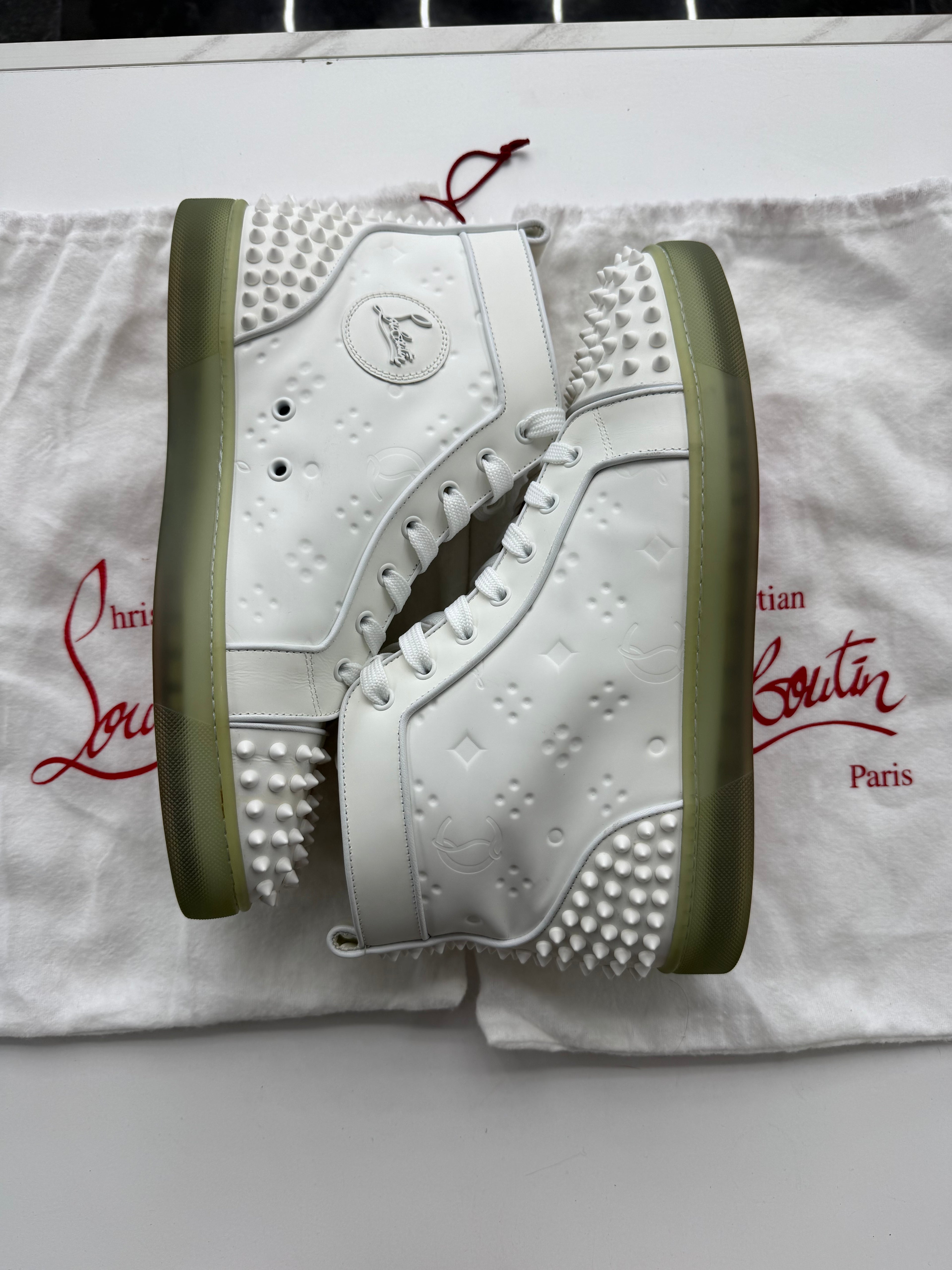 Christian Louboutin Louis Spikes Flat high-top (NO BOX)