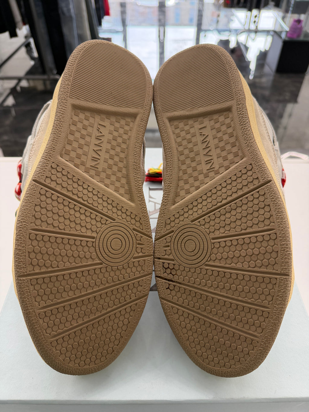 Lanvin Leather Curb White Ivory