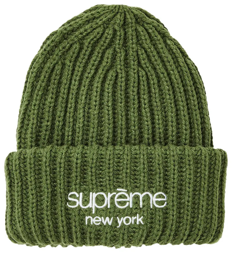 Supreme Classic Logo Chunky Ribbed Beanies