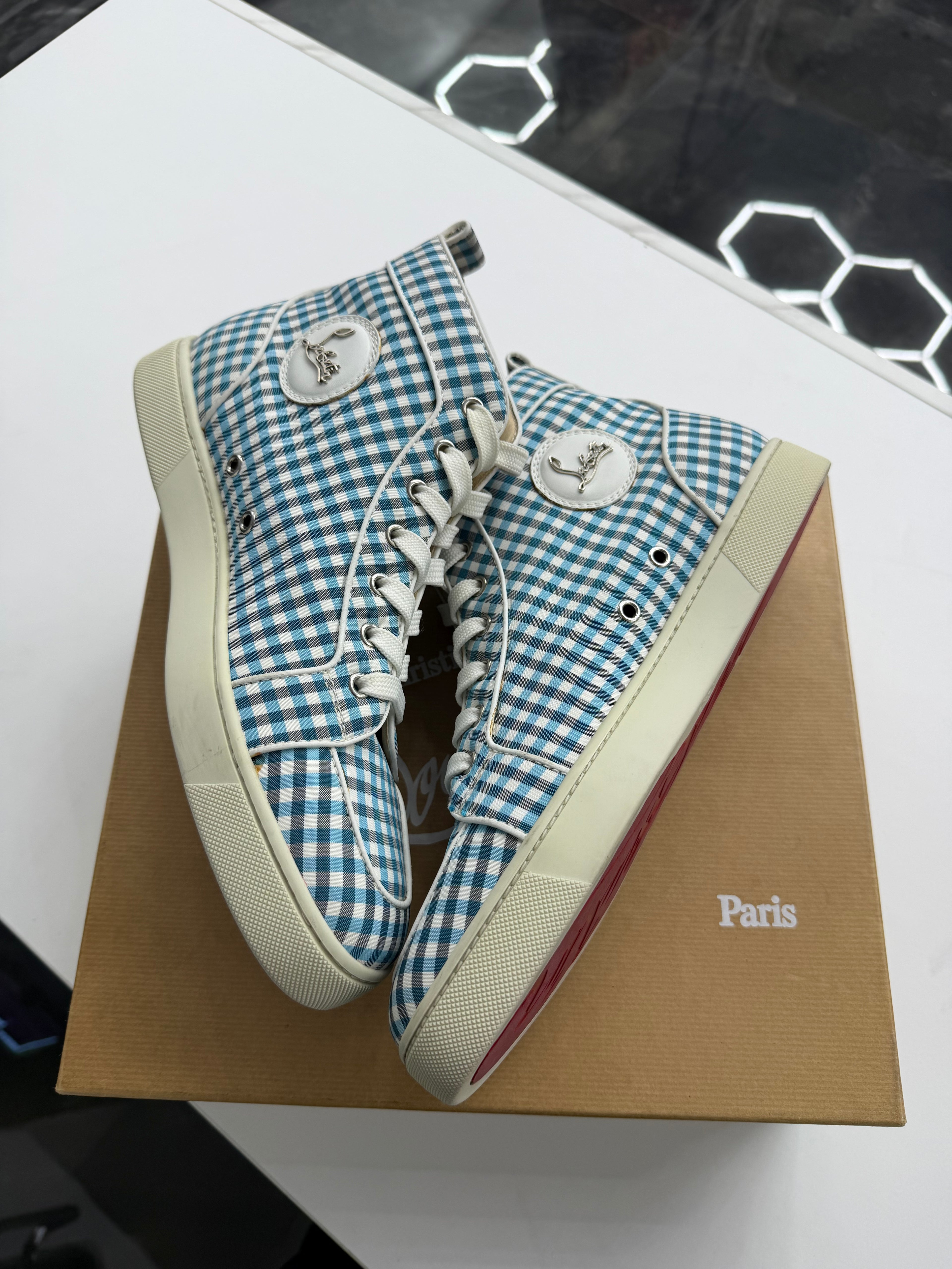 Christian Louboutin Louis Check-Pattern