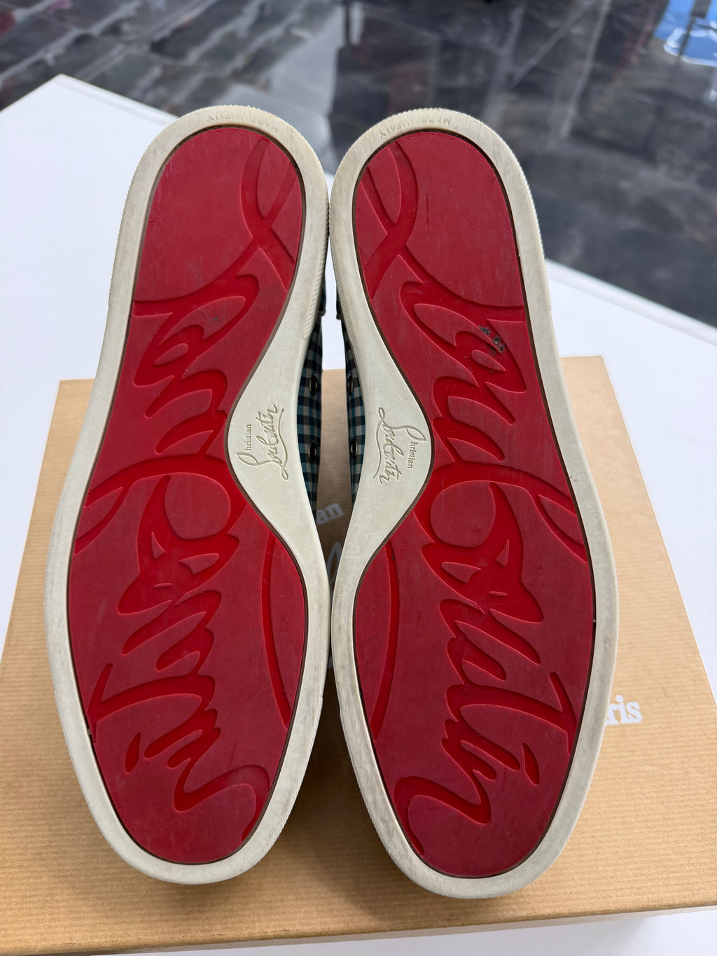 Christian Louboutin Louis Check-Pattern