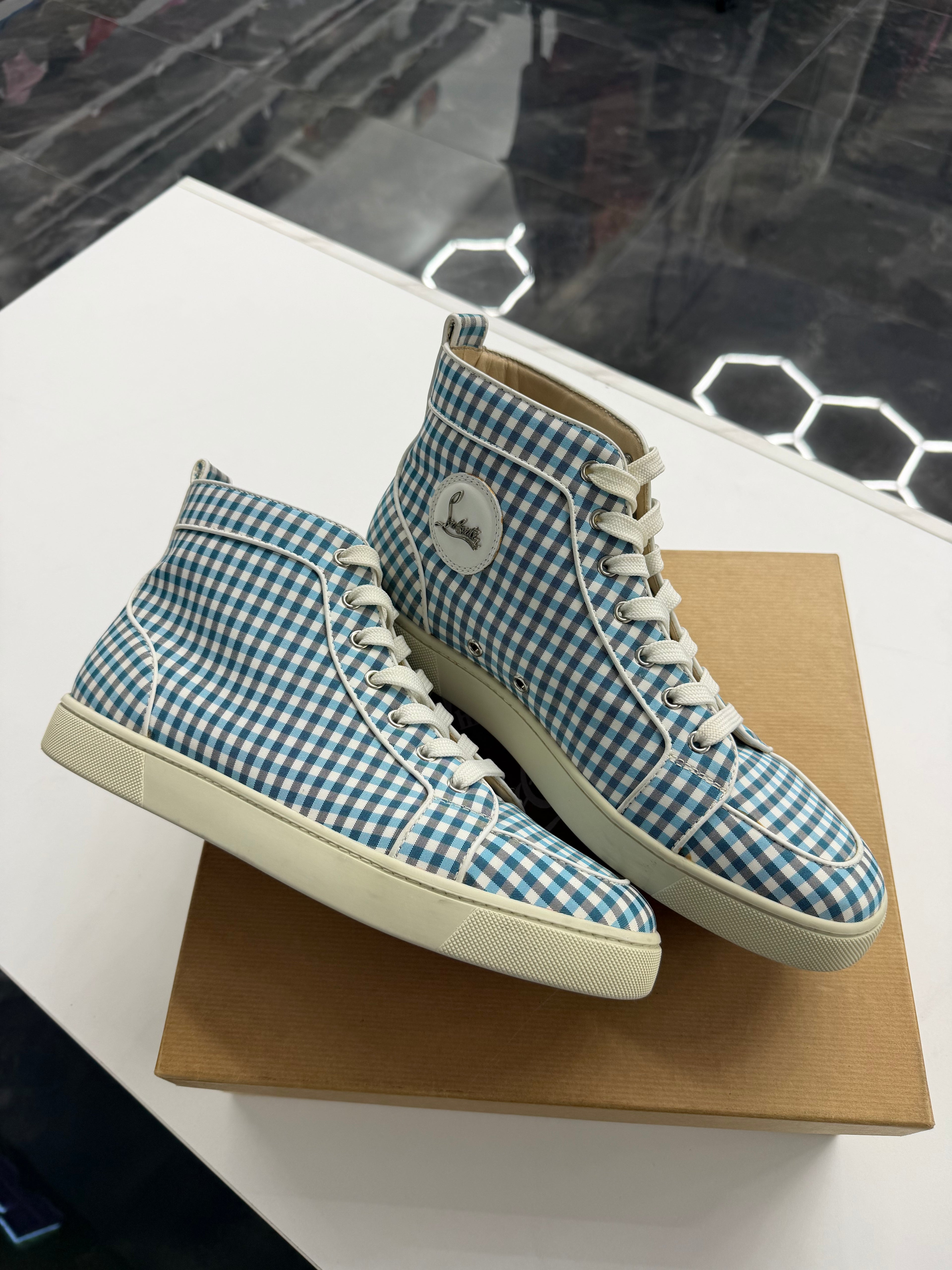 Christian Louboutin Louis Check-Pattern