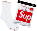 Supreme x Hanes Crew Socks (4 Pack) White