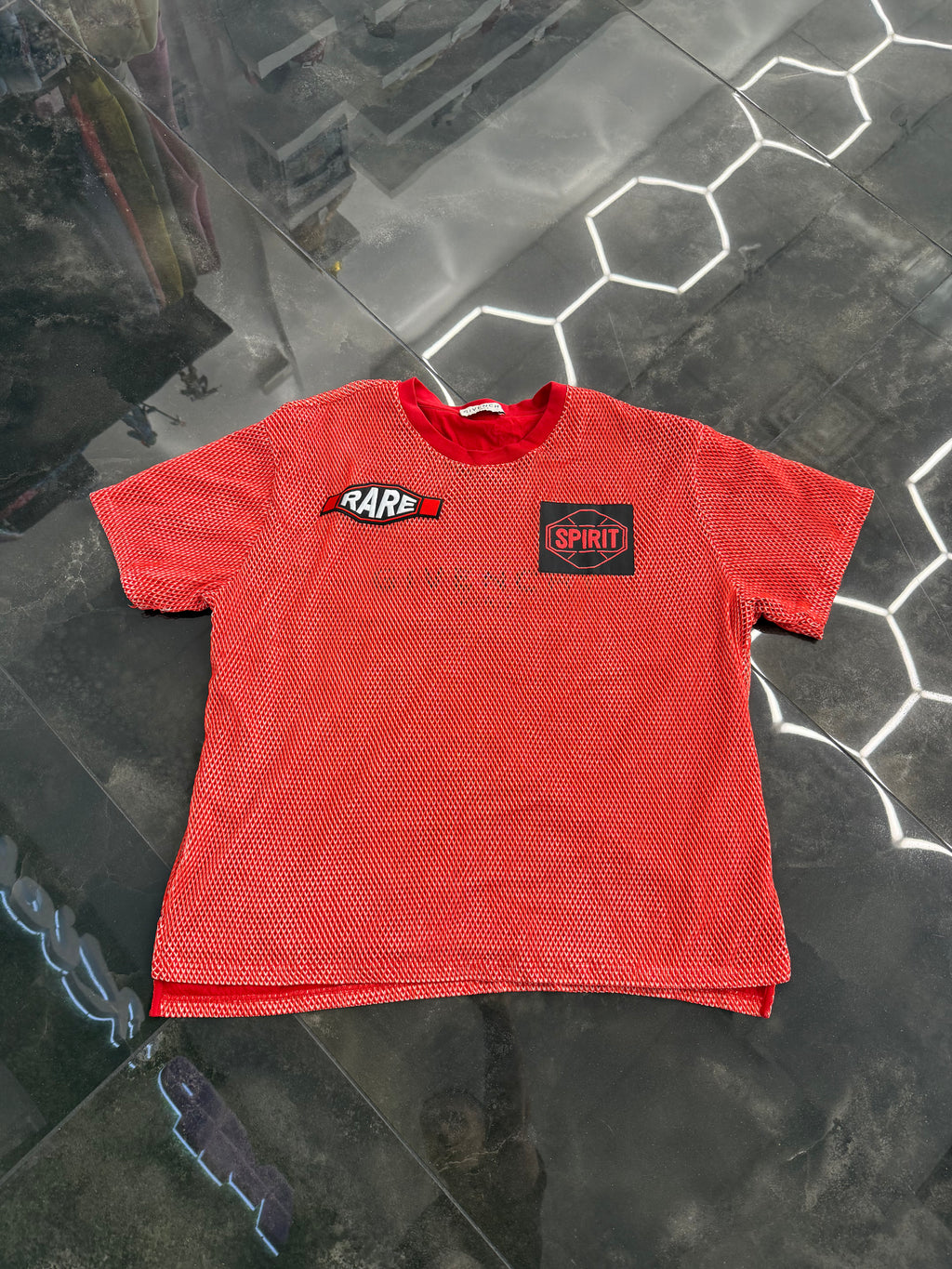 Red mesh Givenchy t-shirt