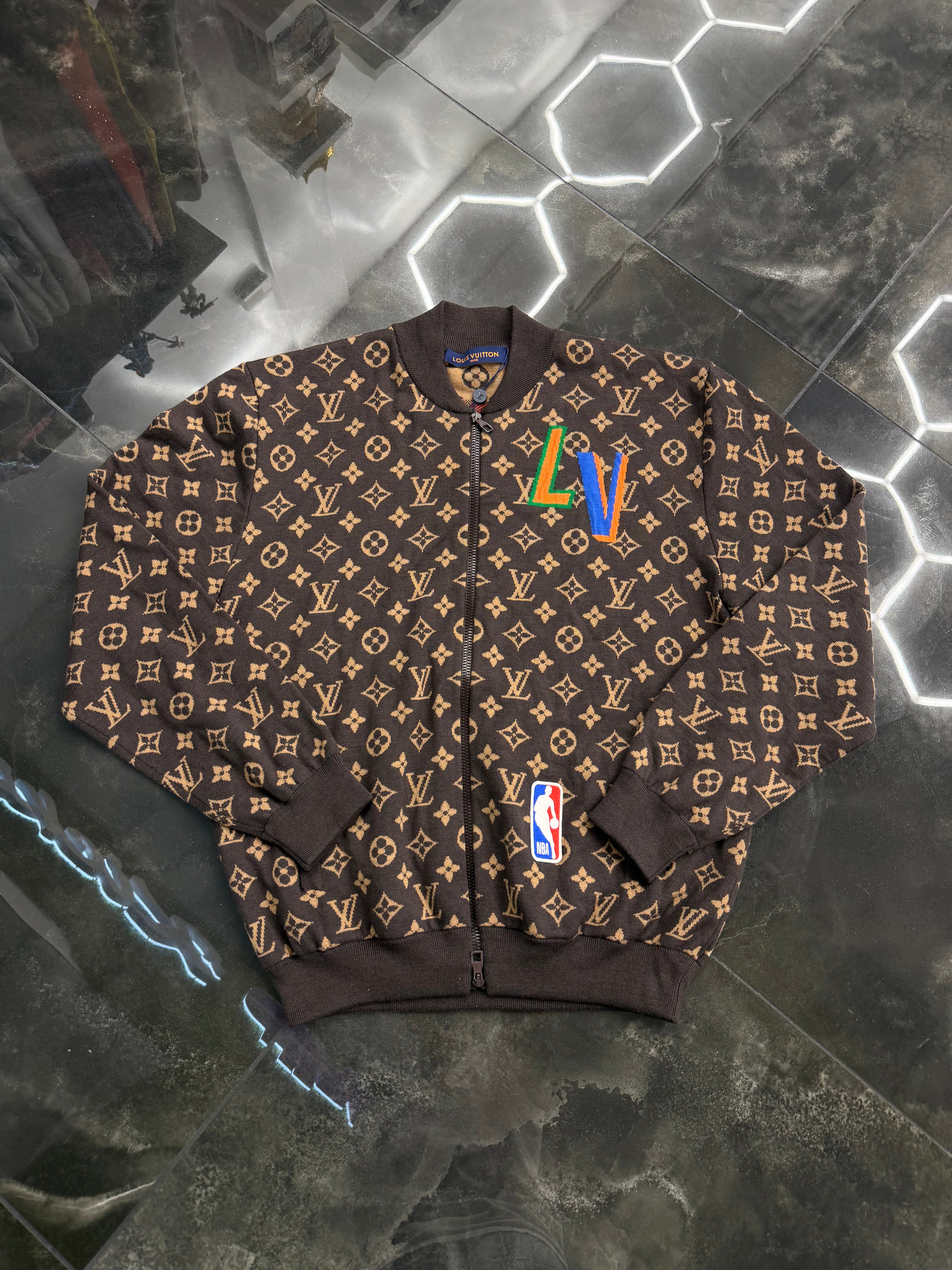 Louis Vuitton x NBA Knit Zip-Up Jacket