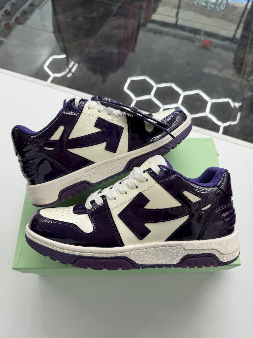OFF White Out Of Office Patent Leather
