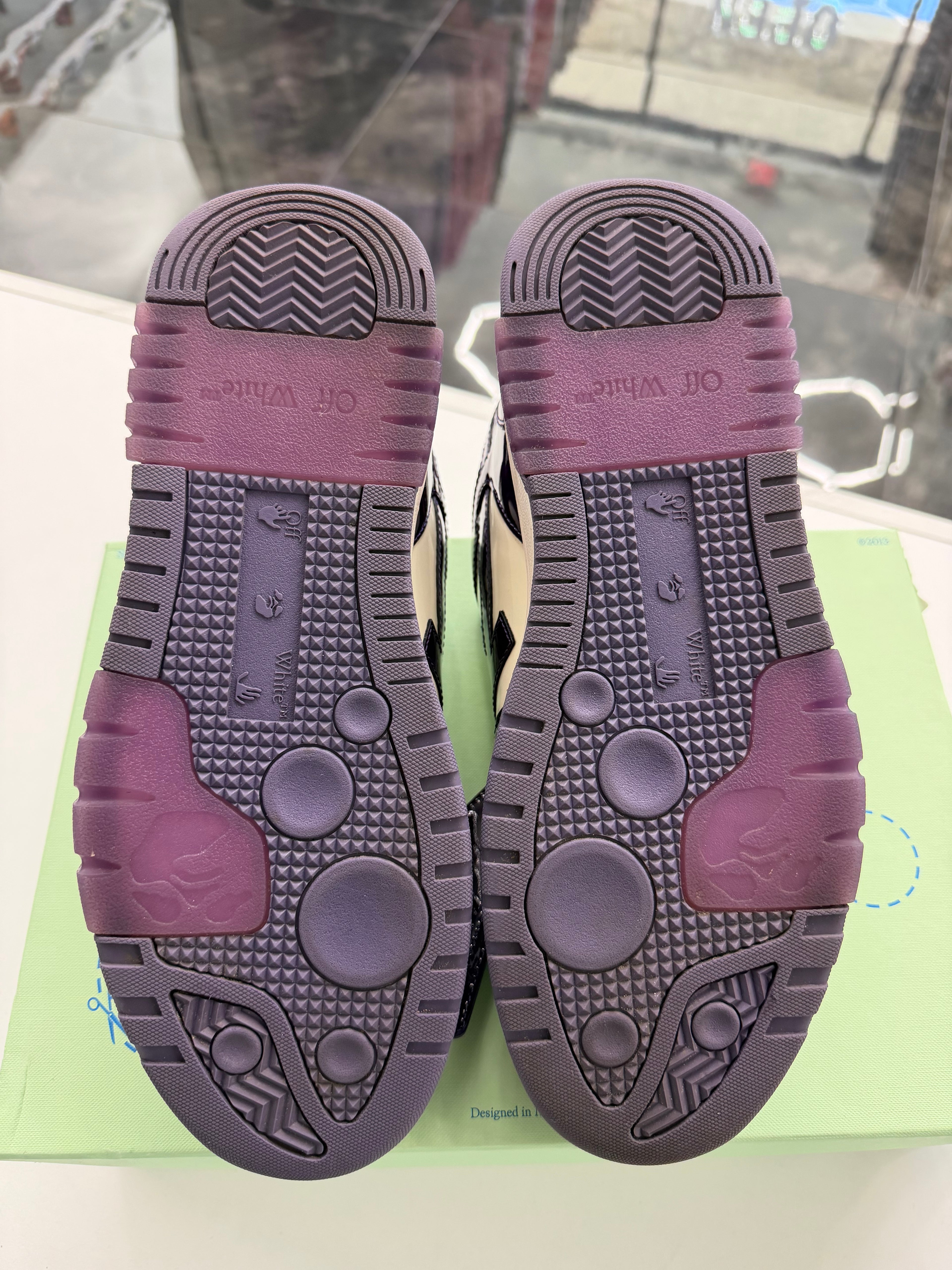 OFF White Out Of Office Patent Leather