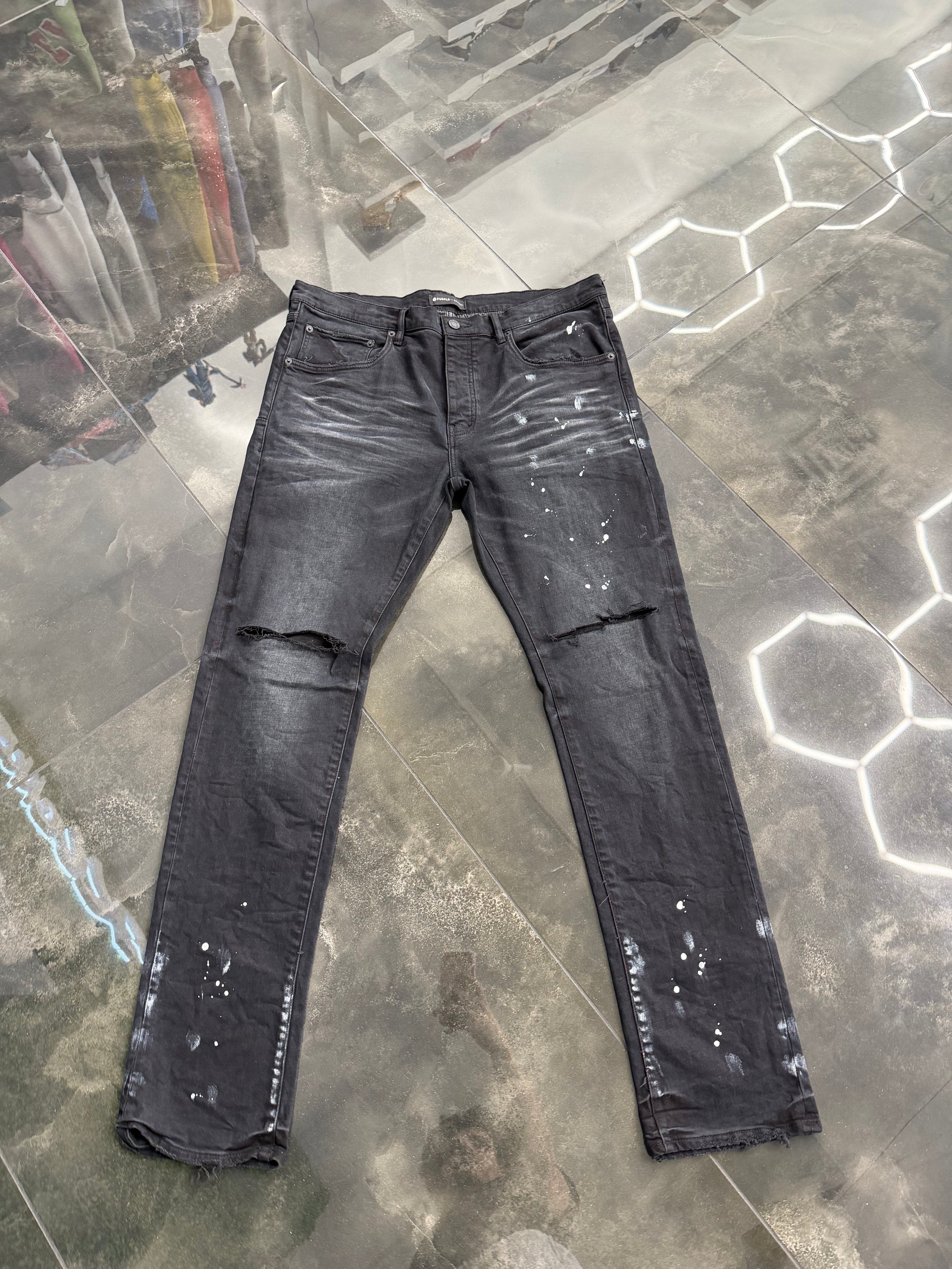 Purple jeans P001 low-rise skinny