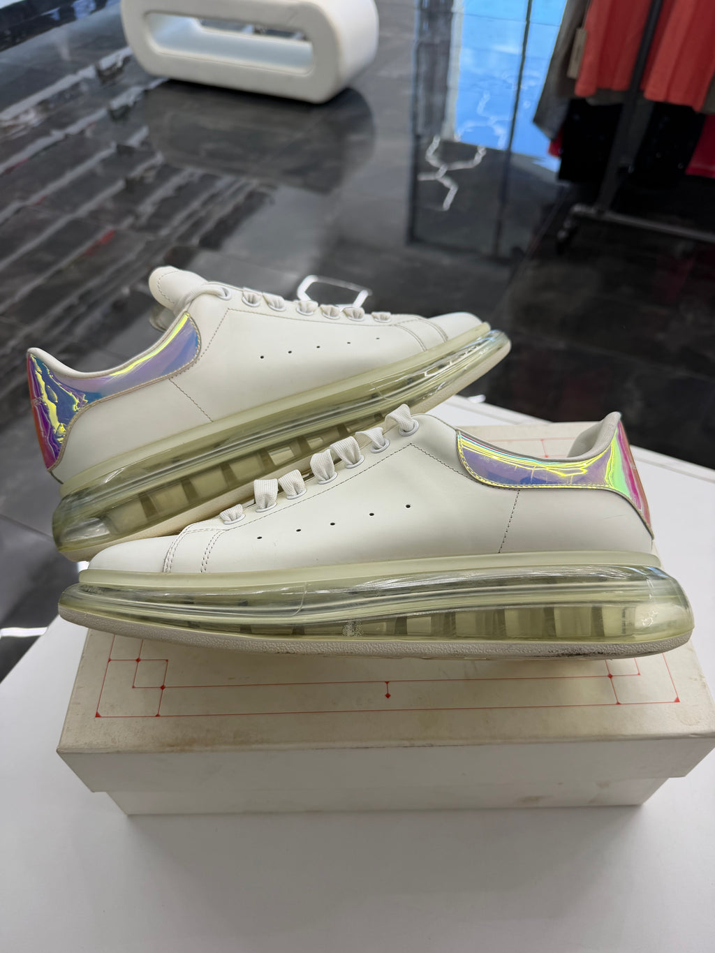 Alexander McQueen Oversized Clear Sole Multicolor