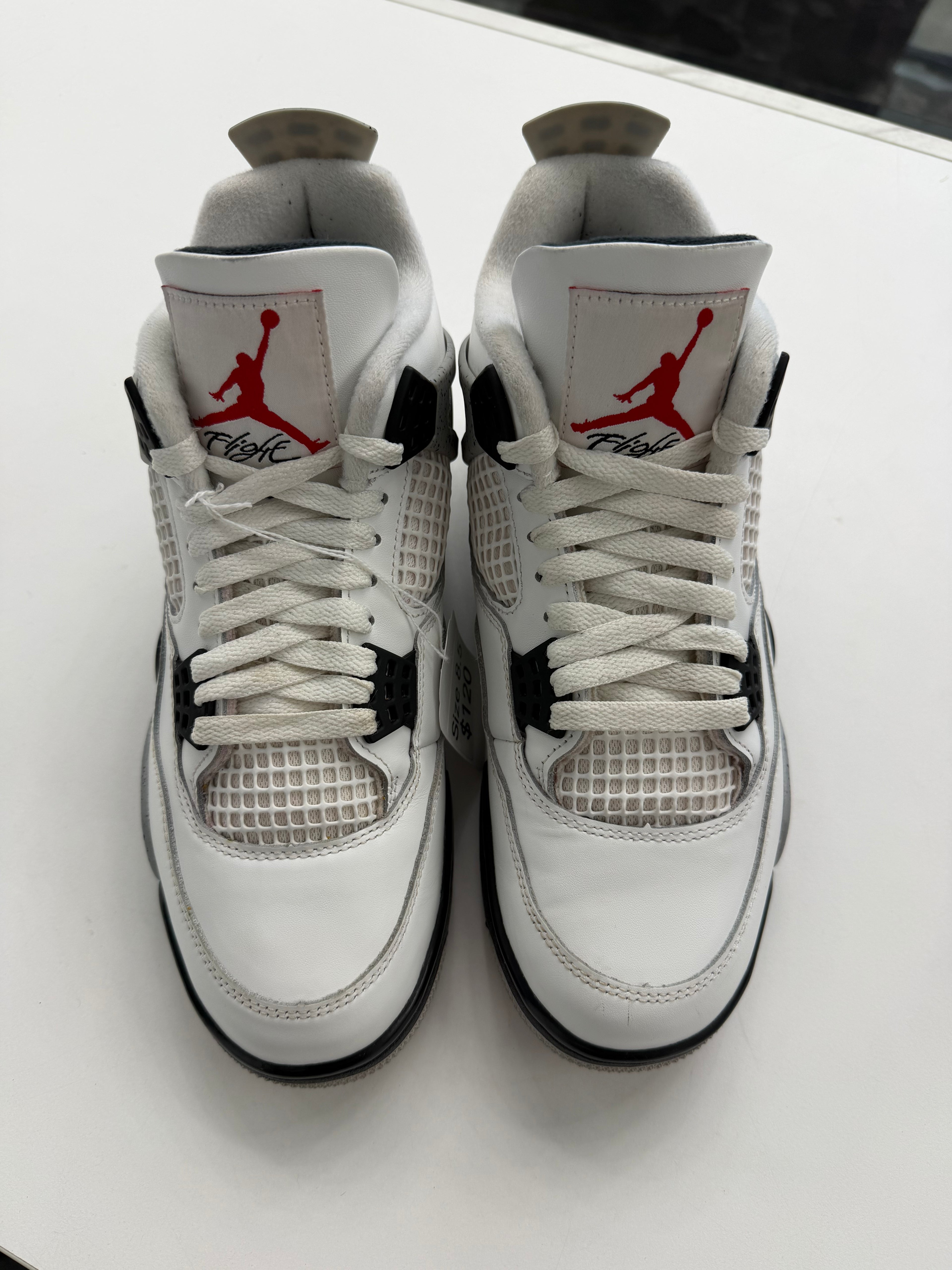 Jordan 4 Retro OG White Cement (2025) (NO BOX)