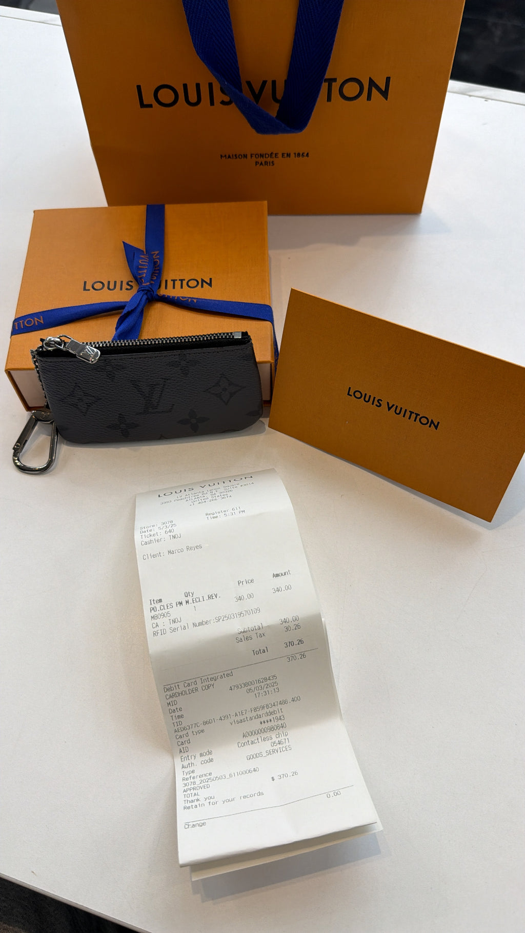 Louis Vuitton Pochette Cles key pouch