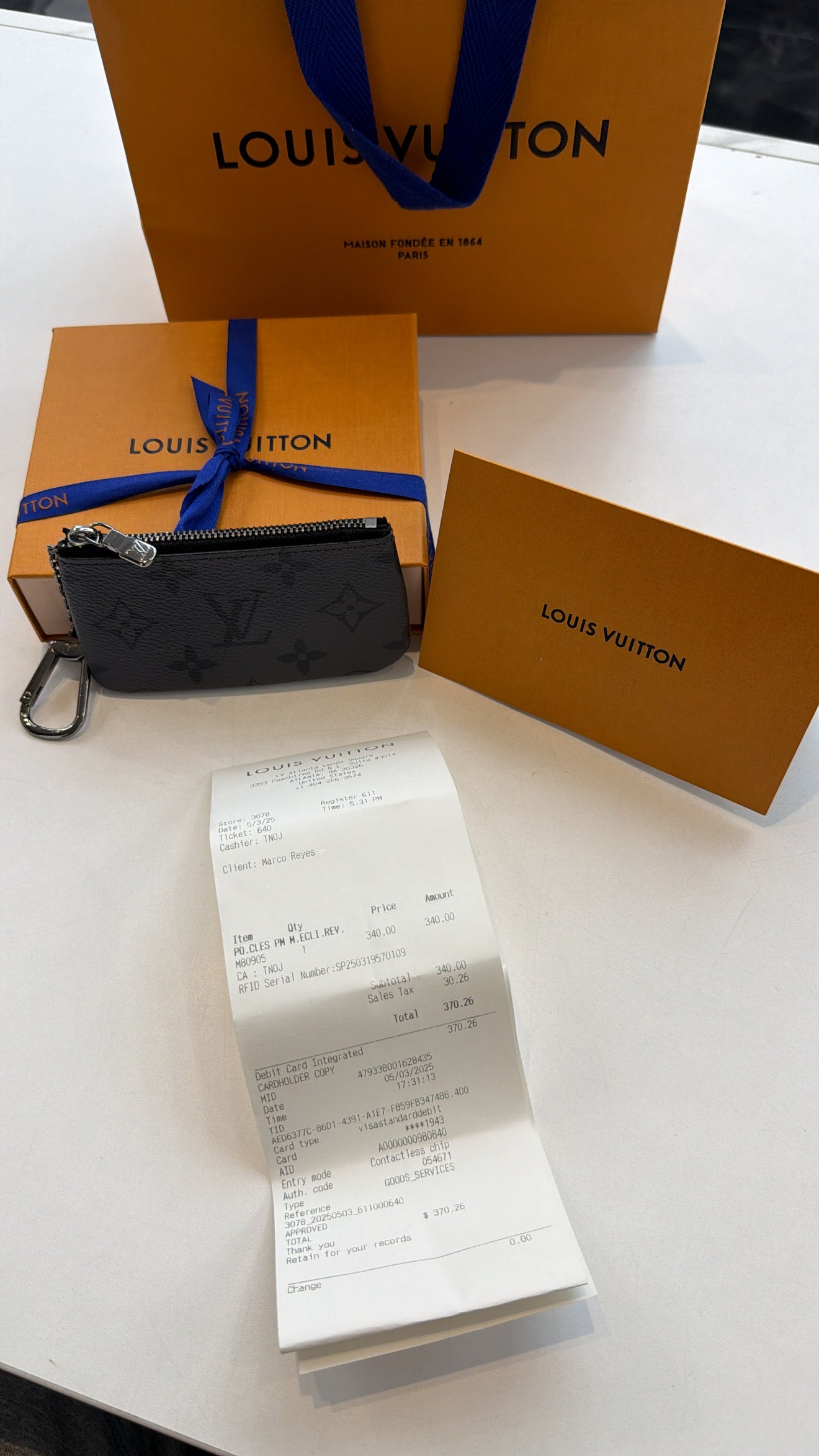 Louis Vuitton Pochette Cles key pouch
