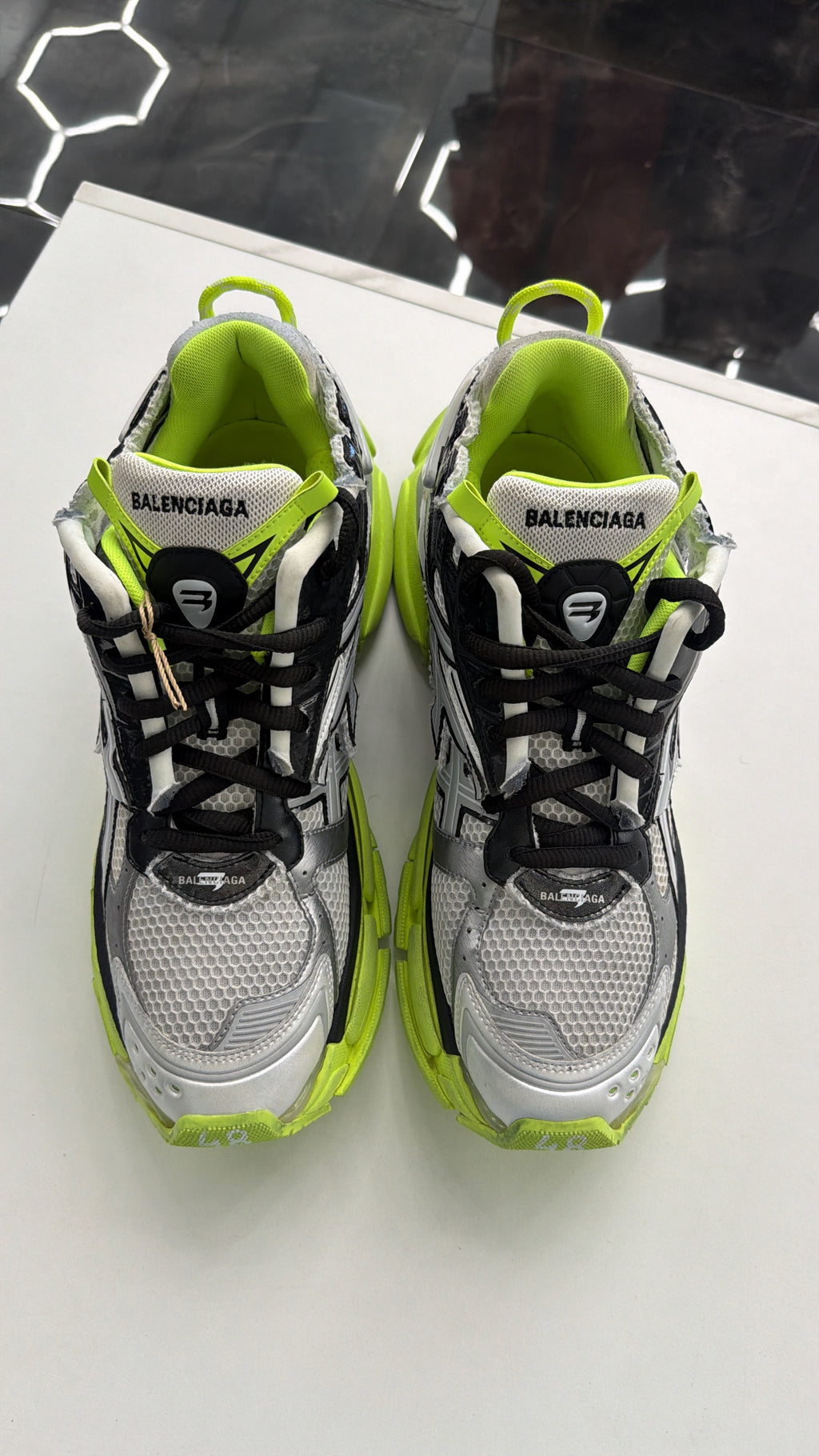Balenciaga Runner White Neon Yellow