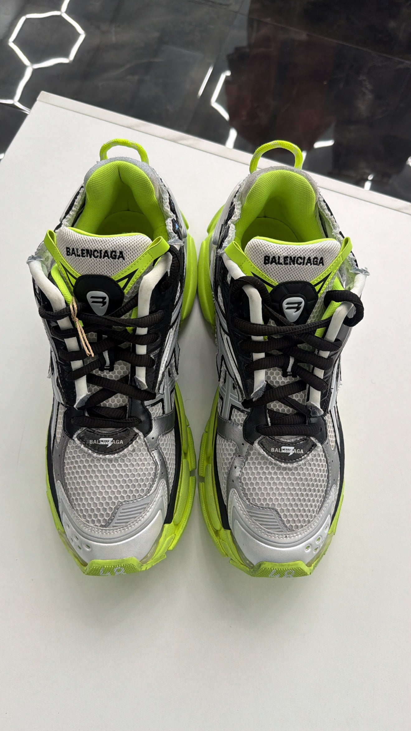 Balenciaga Runner White Neon Yellow