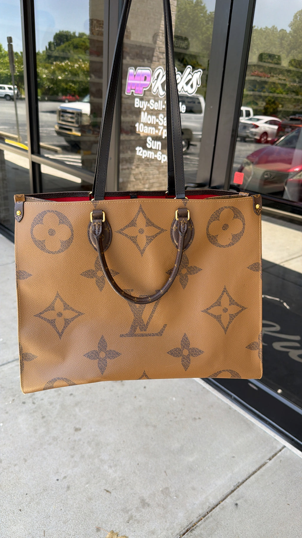 Louis Vuitton Onthego Monogram Giant Reverse MM Brown