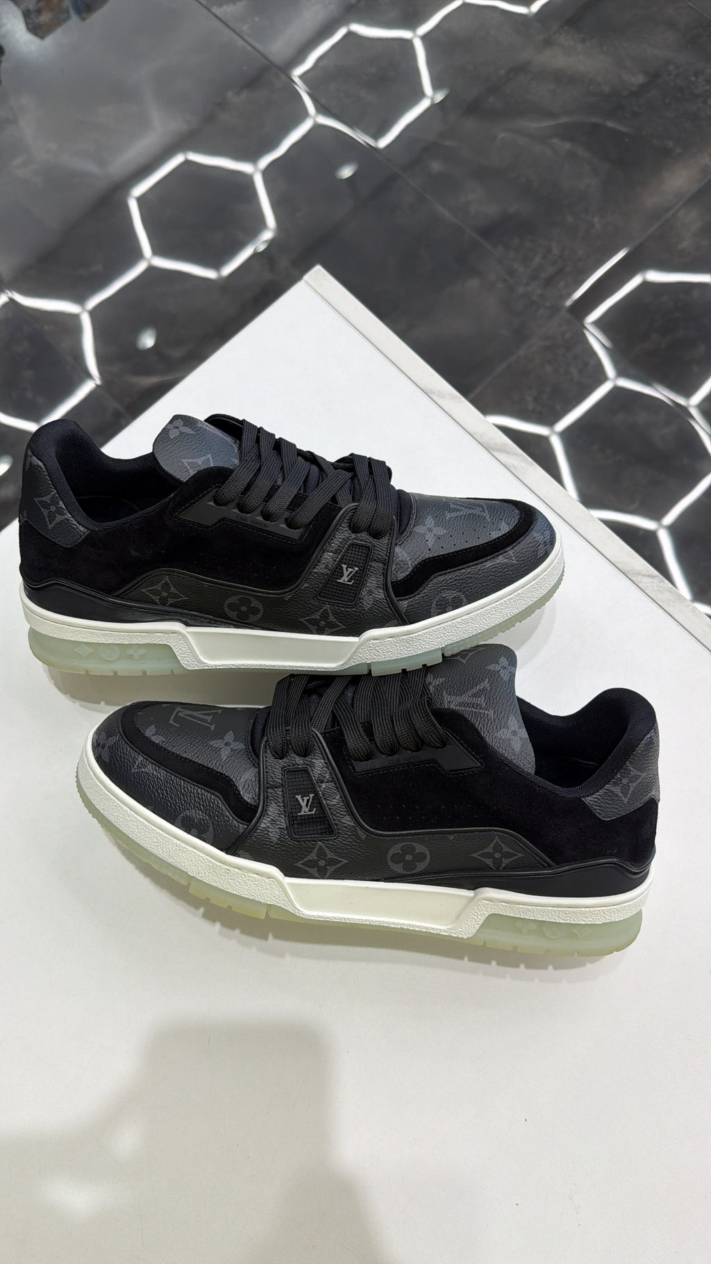 Louis Vuitton Trainer Low 'Black Monogram'