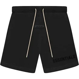 Essentials fear of god shorts jet black