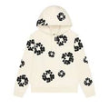 Denim tears black cotton wreath hoodie