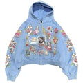 Righteous risen king cropped hoodie