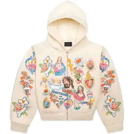 Righteous risen king cropped hoodie