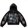 Righteous risen king cropped hoodie